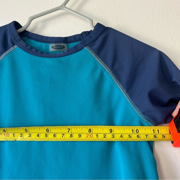 🌼 5/$25 Old Navy Boys Rash Guard Swim Shirt Blue Navy UPF 3T Summer Beach - Picture 7 of 9